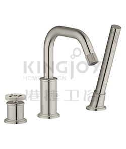 (KJ826R002 Brushed Nickel PVD (2)) 3-hole bath/shower mixer deck-mounted
