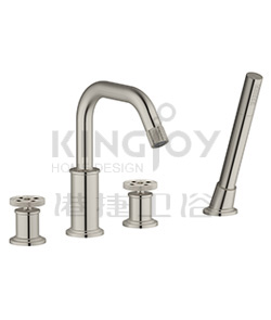(KJ826R000 Brushed Nickel PVD (2)) 4-hole bath/shower mixer deck-mounted