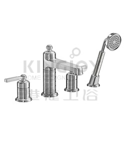(KJ861R003) 4-hole bath/shower mixer deck-mounted