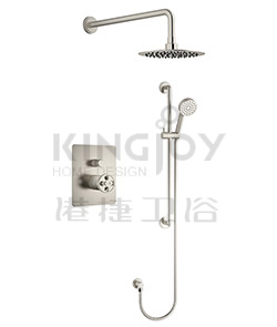 (KJ8267202 Brushed Nickel PVD) Single lever concealed shower mixer