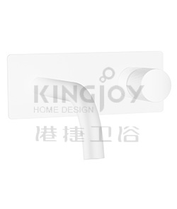 (KJ827V000-Matte White) Single lever wall basin mixer