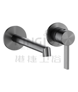 (KJ869V000 枪灰拉丝) Single lever wall basin mixer