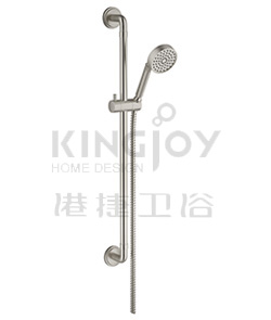 (KJ8267102 Brushed Nickel PVD) Slide rail set with handshower and hose