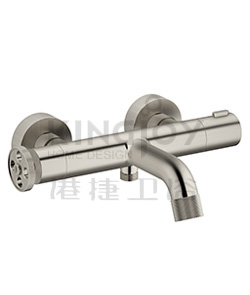 (KJ8263100 Brushed Nickel PVD) Thermostatic bath/shower mixer