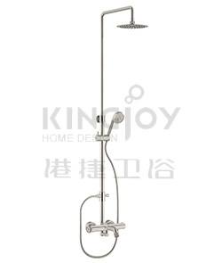 (KJ8268301 Brushed Nickel PVD) Thermostatic bath/shower mixer