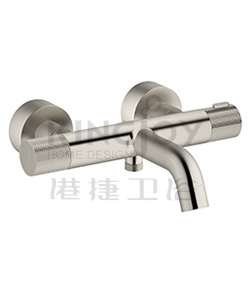 (KJ8273100 Brushed Nickel PVD) Thermostatic bath/shower mixer