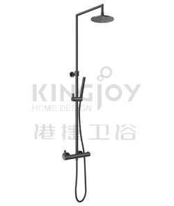 (KJ8698302 枪灰拉丝) Thermostatic shower mixer