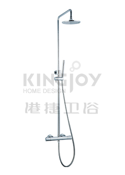 (KJ8077642) Thermostatic shower mixer with rain shower