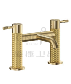 (KJ807N038) Two-handle basin mixer deck-mounted