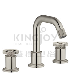(KJ826T000 Brushed Nickel PVD) Two-handle basin mixer deck-mounted