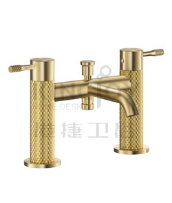 (KJ807M038) Two-handle basin/shower mixer deck-mounted