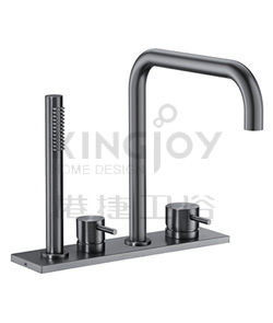 (KJ867R004) Two-handle deck bath/shower mixer