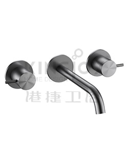 (KJ867Q000) Two-handle wall basin mixer