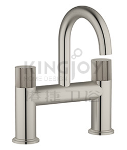 (KJ827N000) Two handle bath mixer deck-mounted