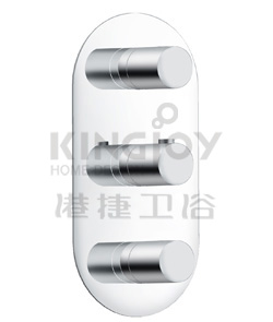 (KJ8374133) Wall thermostatic shower mixer 2-way diverter