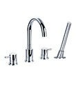 (KJ807R000) 4-hole bath/shower mixer deck-mounted