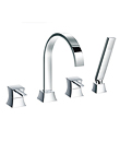 (KJ818R000) 4-hole bath/shower mixer deck-mounted