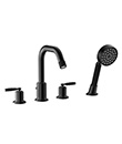 4-hole bath/shower mixer deck-mounted
