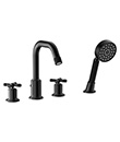 4-hole bath/shower mixer deck-mounted