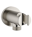 Shower holder with outlet