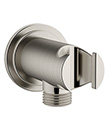 Shower holder with outlet