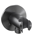Shower holder with outlet