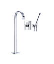 Single lever bath/shower mixer