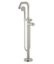 (KJ826M023 Brushed Nickel PVD) Single lever bath/shower mixer floor-mounted