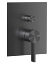 (KJ869X010 枪灰拉丝) Single lever concealed mixer with diverter