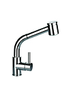 (KJ807G001) Single lever sink mixer with pull-out handshower