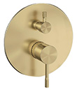 Single lever wall 4-way mixer with diverter