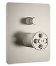 Single lever wall 4-way mixer with diverter