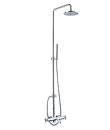 Thermostatic bath/shower mixer with rain shower