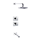 Thermostatic concealed bath/shower mixer