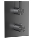 Thermostatic concealed mixer with 3-way diverter,2 inlets 1/2'',3 outlets 1/2''