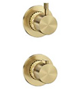 Thermostatic concealed mixer with diverter