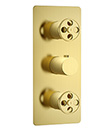 Thermostatic concealed mixer with diverter,2 inlets 1/2'',3 outlets 1/2''