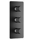 Thermostatic concealed mixer with diverter,2 inlets 1/2'',3 outlets 1/2''