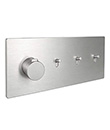 Thermostatic concealed mixer with sliding control