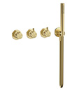 Thermostatic concealed mixer with volume control