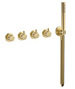 Thermostatic concealed mixer with volume control