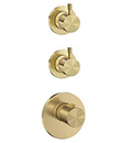 Thermostatic concealed mixer with volume control