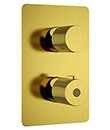 Thermostatic concealed mixer with volume control,2 inlets 1/2'',1 outlet 1/2''