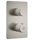 Thermostatic concealed mixer with volume control,2 inlets 1/2'',1 outlet 1/2''