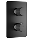 Thermostatic concealed mixer with volume control,2 inlets 1/2'',1 outlet 1/2''