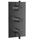 Thermostatic concealed mixer with volume control,2 inlets 3/4'',2 outlets 3/4''