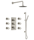 (KJ8278430 Brushed Nickel PVD) Thermostatic concealed shower mixer
