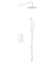 (KJ8278440-Matte White) Thermostatic concealed shower mixer