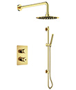 (KJ8278440 Brushed Gold-Ti) Thermostatic concealed shower mixer