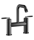 (KJ826N001 Matte Black) Two-handle basin mixer deck-mounted